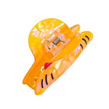 pocket monsters 经典动漫草帽发夹，醋酸纤维材质卡通时尚发饰，适合女士和女孩，适合日常佩戴/角色扮演秋季发夹秋季爪夹优雅发夹发夹冬季发饰女士度假装女士