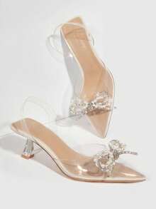 Women Heeled Sandals - White - View 1