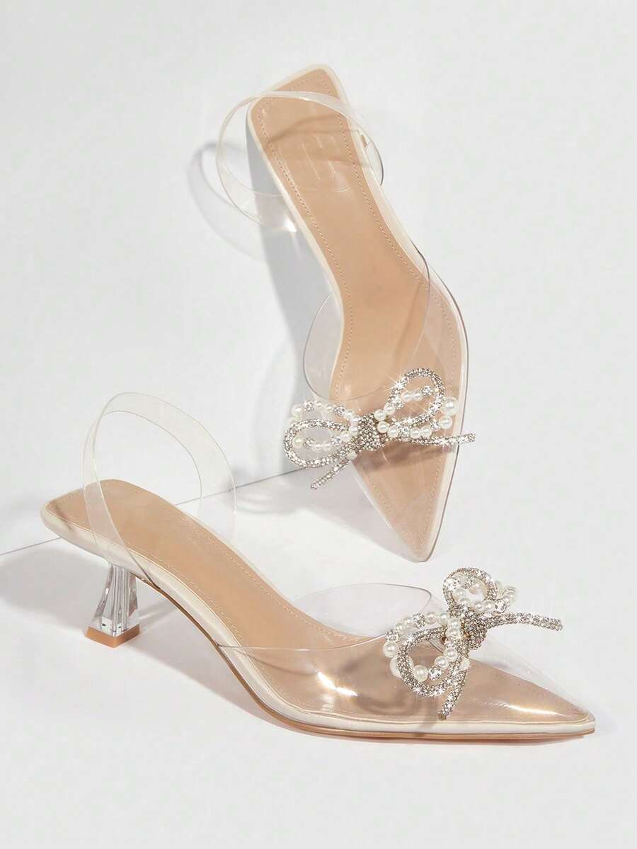 Women Heeled Sandals - White - View 1