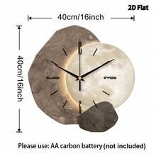 1 buc Ceas de perete decorativ modern, minimalist, artistic și creativ, mișcare cu cuarț super silențioasă, fără ticăit, potrivit pentru decorarea camerei, decorarea casei, decorarea camerei de zi, decorarea peretelui dormitorului, decorarea peretelui