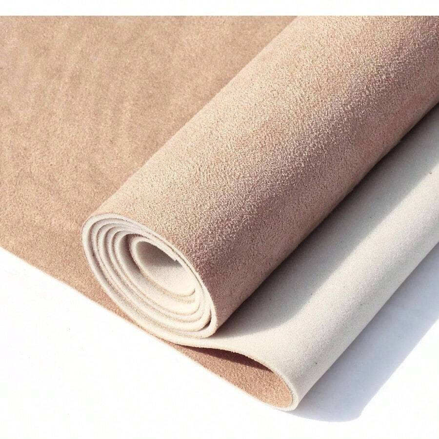 Suede Auto Headliner Fabric 98 L* 60 With Foam Backing - Black Interior Material CarTruckSUVRV Roof, Tube Packaging - Home Repair Headliner Material - Beige + 96"L*60"W - View 1