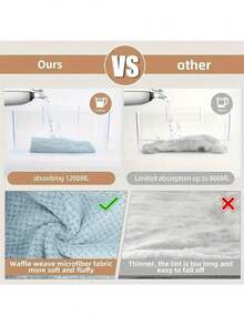 1条/4条装柔软超细纤维干发巾 - 速干、超强吸水、温和呵护女性及女孩卷发或受损发质，纯色浴室配件，浴帽，美发沙龙产品及配件，美容旅行必备 - 彩色 - 查看 5