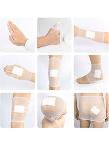 1 卷柔软透气网状绷带，弹性网状管状纱布绷带，用于伤口包扎，适用于成人手腕、肘部、膝盖、脚踝，带透气胶带 - 彩色 - 查看 5