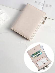BATSIOE New Fashion Women Ultra-Thin Short Wallet Toothpick/Litchi Grain Lining Super Fiber Zipper Coin Pocket & Card Slots For Women Wallet Mini Wallet Purse Wallet Small Wallet Wallet Cute Wallet