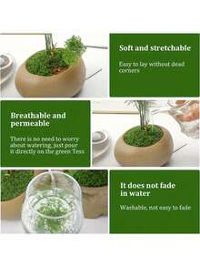 100g Décoration de mousse artificielle - Verdure réaliste, parfaite pour les micro-paysages, la décoration de fenêtre et les mises en page de conception. Cadeaux d'anniversaire, de remise de diplôme, décoration de jardin, plante d'extérieur, jardinage, fleurs artificielles