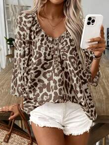 Women's Fashion Versatile Blouse, Keke Bloomly New Arrival, Recommended For Christmas