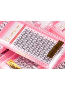 12 Rows 228PCS Premium A Shaped Spike Manga Clusters DIY Tail False Eyelashes 0.07 J D Curl 8-15mm Bottom Lash 6 7mm Natural Look Wispy Anime Cosplay Asian Style Individual False Eyelashes Extensions For Daily,Party,Makeup Tool Festive Christmas - màu đen - Xem 15