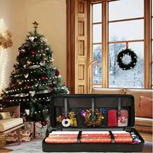 1 Christmas Gift Packaging Storage Bag, Foldable Large Capacity Holiday Decoration Storage Bag, Travel, Camping, Moving Bed Storage Bag, Used For Various Holiday Storage, Birthday Parties, Under Bed Clothing Storage, Christmas, Halloween, Christmas Decoration Home,