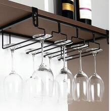 Wine Rack & Wine Glass Rack - Black - View 4