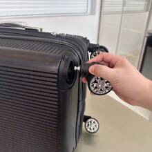 10kg Carry-On Luggage With 360° Wheels Travel Hand Luggage - 黑色 - 查看 4