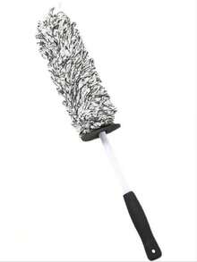 Auto Wasch Super Bürste Plüsch Premium Rad Bürste Rutschfester Griff Einfach zu reinigende Felgen, Speichen, Radkästen Auto Zubehör