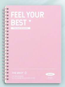 A5/B5 Spiralbuch mit dickem Einband, einfaches liniertes Tagebuch, eleganter Planer