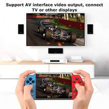 AyeBeau Portable Handheld Retro Video Game Console 8gb With Classic Games 4.3-Inch Display Dual Joystick For Kids' Nostalgic Arcade Gaming, Blue And Red - Multicolor - View 6