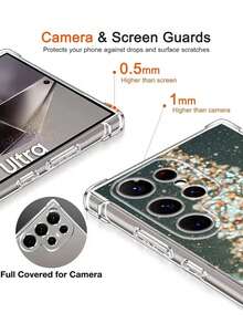 1件客製化照片防震PC手機殼 保護殼，適用於 S26/S26 Plus/S26 Ultra/S24/S24 Plus/S24 FE/S24 Ultra/S25/S25 Plus/S25 Ultra/A27， 17 Pro Max/17 Air/16 Pro/15 Pro Max/14 Pro Max/13 Pro Max及其他機型，Android手機保護殼，聖誕手機殼，美感手機殼 - 無色 - 查看 9