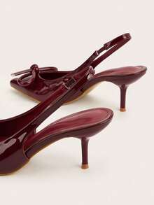 Women Heeled Sandals - Burdeos - View 4