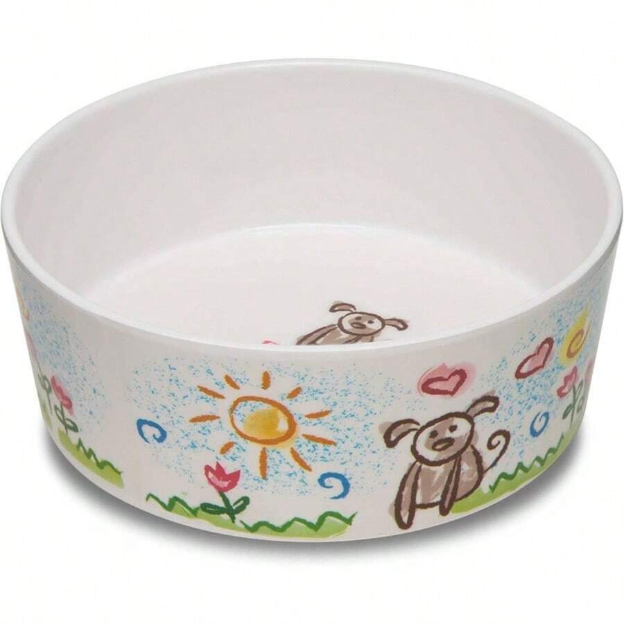 Dolce Moderno Puppy Forever Dog Bowl, Small - 永遠的小狗狗 - 查看 1