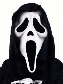 Scary Funny Screaming Face Mask Scary Headgear Adult PROM Props Latex Play Props, Holiday Dress-Up Props(Latex Material) Halloween