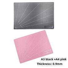1pc A4/A5/A3 Double-Sided Cutting Mat, Suitable For Art Carving, Knives, Books, Rubber Stamps, Engraving, Scales, Colored Cutting Mats, Paper Cutting - Pink - View 16