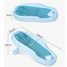 1 件婴儿浴盆架，新生儿坐躺支撑沐浴座椅，防滑加厚浴网，彩色婴儿浴垫 - 彩色 - 查看 2