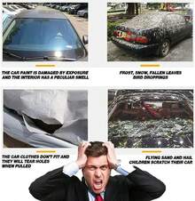 AKASENKO Fundas de Coche para automóviles,Impermeables para Todo Clima,Funda de cocheuniversal,SUV,Sedan,Resistente a los Rayos UV y a los ara?azos,Resistente al Polvo y la Lluvia. (SUV-4,85-5,1M) - SUV48551M - Ver 3