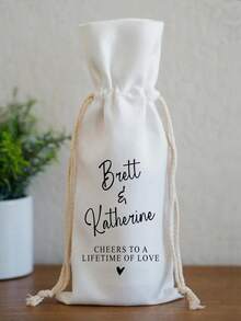 1 Peça Saco de Vinho de Linho com Cordão. Adequado para Armazenar Vinho, como Presente ou Lembrança. Disponível em Várias Cores, Perfeito para Casamentos, Presentes para Madrinhas/Padrinhos, Festas, Dia dos Namorados, Aniversários, Reuniões de Feriados, Festas de Inauguração de Casa e Muito Mais. - Multicolorido - Visão 5