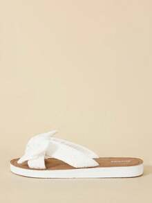 Styleloop Sandalias de estilo bohemio para mujer, adecuadas para fiestas, playa y vacaciones - Blanco - Ver 3