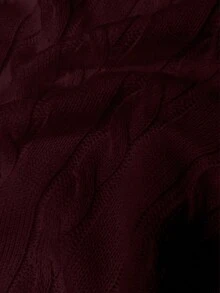 Men's Autumn/Winter Preppy Style Striped Colorblock Knit Vest, Casual Versatile Business Commute Sweater - Burgundy - View 6