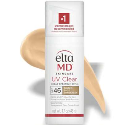 EltaMD UV Clear Facial Sunscreen SPF 46 1.7oz/48g Oil- Free With Zinc Oxide, Dermatologist Recommended Girlfriend Wife Mother Friend Boyfriend Husband Father Brother Birthday Graduation Party Travel Camping Outdoors School Campus Trip Festivals Anniversary Office Winter Christmas Special Occasions, Party