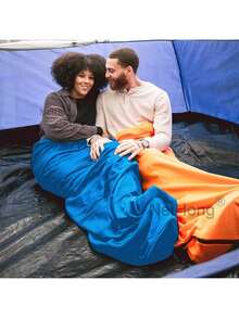 NetHong 4 SEASON SINGLE SLEEPING BAGS WITH LINER CAMPING RECTANGULAR ENVELOPE ZIP  ADULT - Multicolor - View 8