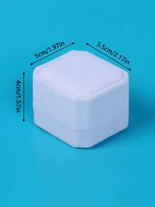 1قطعة صندوق مجوهرات أبيض F، صندوق خاتم، F صندوق تخزين المجوهرات، علبة إرينج، تغليف هدايا، مربع خاتم F-، عبوة هدايا