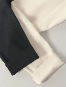 2 Sete Women's Solid Color High Elastic Thermal Underwear, Underwear Pajama Set, Cold Weather Close-Fitting Underwear Winter Underwear Winter Warmth, Wool Lined Thermal Underwear Set - 彩色 - 查看 6