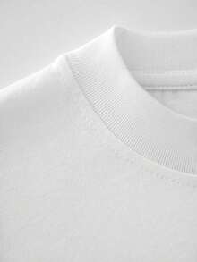 Plus Size Women Clothes,"Disliking Me Is One Thing Being Able To Wh Oop My,(" Gradient Text Print,220g 100% Cotton Casual Printed T-Shirt,Graphic Tees Women,Going Out Tops,Summer Outfits,Tops For Women,Unisex - 白色 - 查看 3