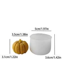 3D Pumpkin Silicone Molds (Large/Medium/Small) - For Epoxy Resin/DIY Aromatherapy Candles/Cement Gypsum Art, Durable Material For Home Decor/Tabletop Displays/Holiday Ornaments