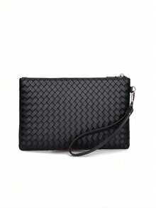 Braiding Style Men PU Leather Wallet Purse Money Credit Card Holders Men Wallet Money Bag Old Money - Black - View 5