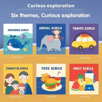 婴儿布书早教宝宝撕不开可水洗可咀嚼有声认知书婴儿玩具