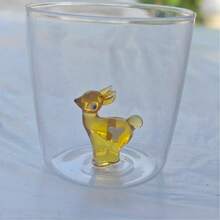 1-2pcs 300ml 3D Animal & Plant Decor Glass Cup, Christmas Decorative Coffee Mug. Suitable For Coffee, Tea, Wine, Hot Or Cold Drinks. Unique Christmas, Birthday Or Valentine's Day Gift. - Multicolor - View 20