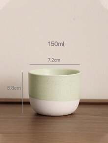 1/4 件粗陶茶杯，陶瓷咖啡杯，采用古代氧化技术手工制作，适用于浓缩咖啡和茶，方便家庭和办公室使用，非常适合节日礼物 - 彩色 - 查看 16