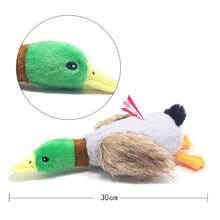 Cute Plush Duck Dogs Squeak Toys Funny Pet Play Intereactive Chew Toy For Small Medium Dog Pets Supplies Accessories