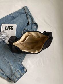 LECEY 男女通用运动斜挎包，饺子造型，2026 春季新款 - 黑色 - 查看 5