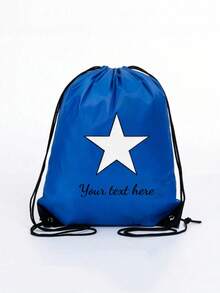 Personalized Nylon Drawstring Pocket With Name, Text Or Logo, Custom Backpack For Event Planners. A Bag Suitable Men And Women Daily Use, Going Out, Exercising, Traveling, Shopping, At The Beach. Perfect Christmas, Thanksgiving, Back To School, Workplace, Work, Commute, Parties, Gatherings. An Ideal Gift Women. The Perfect Christmas Moms, Teachers Daughters.Personalized Daughters. - Multicolor - View 13