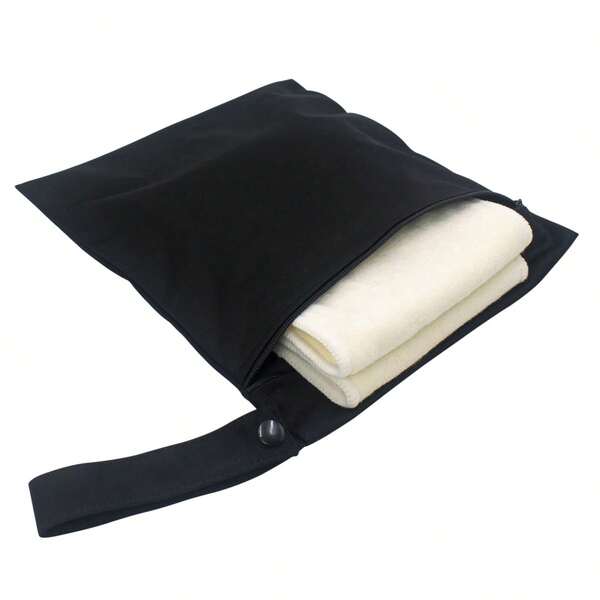 1 حقيبة مقاومة للماء جافة/رطبة، جيب سحاب قابل لإعادة الاستخدام، حقيبة قماش حفاضات الأطفال الرطبة، للسفر والشاطئ والحمام والحضانة والأغراض المتسخة، حقيبة رياضة/يوغا، حقيبة للملابس السباحة