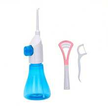 1pc Manual Portable Handheld Tooth Cleaner, Water Flosser Oral Irrigator Withtongue Scraper And Dental Floss, Nasal Irrigator, Dental Flossers For Home Oral Care, For Daily Oral Hygiene And Travel Use, A Thoughtful Gift For Festive Gift Exchanges!