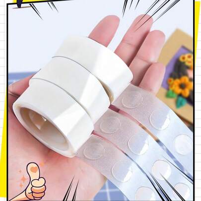 400 pezzi/200 pezzi/100 pezzi Adesivi per palloncini biadesivi, decorazioni per feste di compleanno, matrimoni, addii al nubilato, Natale. Trasparenti, facili da staccare, senza lasciare tracce. Punti adesivi biadesivi rimovibili per decorare palloncini. Rotoli da 100 pezzi. Decorazioni per feste, decorazioni per compleanni, nastro biadesivo per uso domestico, carta da parati adesiva biadesiva