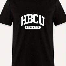 HBCU Educated-3364 Funny Men's Short Sleeve Graphic T-Shirt Collection Blackgraphic Tees Men Shirts Streetwear White Shirt Black Shirt - màu đen - Xem 6
