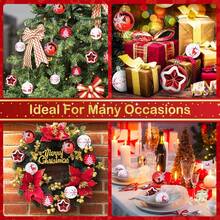 12 piezas de decoraciones navideñas con ganchos, decoraciones colgantes para el árbol de Navidad