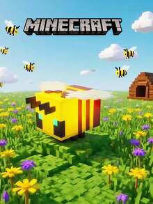 Minecraft A Set Of Commemorative Edition MY WORLD Pet DIY Honey Night Lights - Animal-Style Decorations, USB Rechargeable LED Lights, Perfect For Bedroom Decoration And Relaxation, Ideal Christmas And Birthday Gifts For Sleep/Computer Rooms, Suitable For Teenagers And Adults, Themed Parties (Wings Need To Be Installed By Yourself)