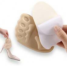 4 Packs Forefoot Shoe Metatarsal Pad, Foot Ball Sponge Pad Inserted Into Insole, Shoes Too Large, Relieve Foot Pain, Suitable For Both Men And Women, - Apricot - View 5