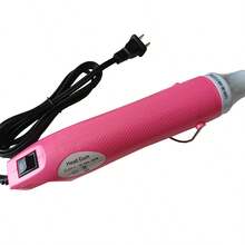 1pc 120V 300W Mini Hot Air Gun Heating Tool Suitable For Epoxy Resin, DIY, Acrylic, Roller, Embossing, Shrink Wrapping, Paint Drying, Crafts, Electronics, Removing Epoxy Cup Painting Resin Bubbles, Pink