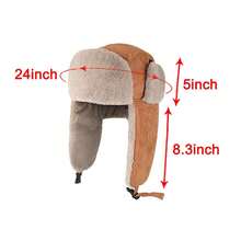 Men Women Winter Warmer Hat Russian Ushanka Aviator Hats Snow Skiing Hat Cold Weather Outdoor Hunting Hiking Warm Hats With Ear Flaps