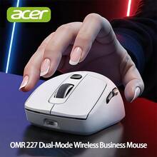 Acer OMR227 無線藍牙靜音滑鼠 多模連接 輕音按鍵設計 便攜小巧人體工學 適用於蘋果電腦商務辦公 黑色雙模 - 黑色雙模 - 查看 5